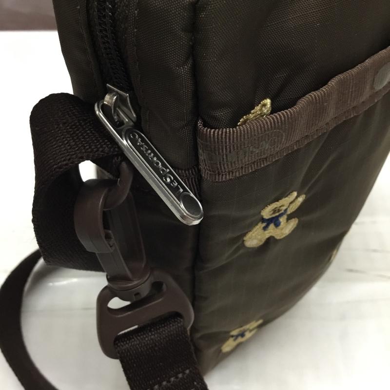 レスポートサック LeSportsac ショルダーバッグ ショルダーバッグ ミニバッグ クマ 総柄 茶 / ブラウン / レディース USED 古着 中古 10117664