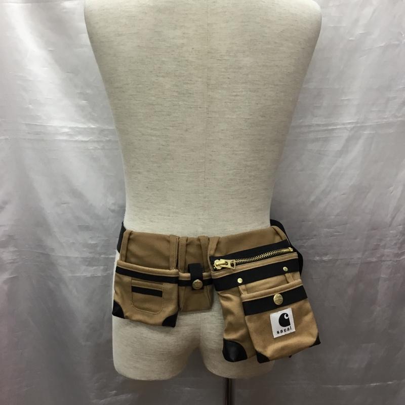 サカイ Sacai ウエストバッグ ウエストバッグ 23-0559S Carhartt WIP Pocket Bag AW23 ロゴ、文字 ベージュ / ベージュ / X 黒 / ブラック / メンズ USED 古着 中古 10120565