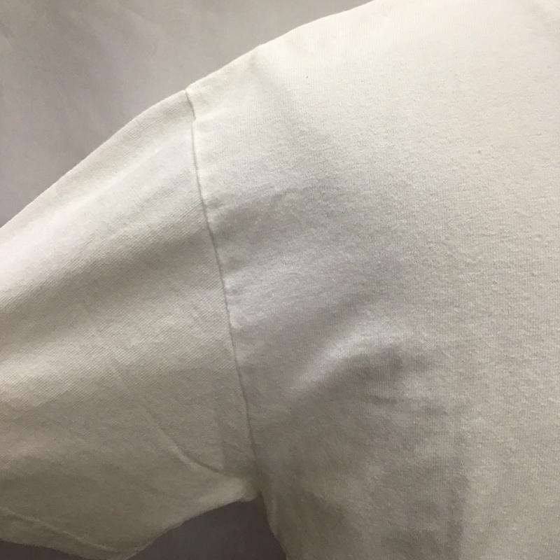 ヴィジョン ストリート ウェア VISION STREET WEAR Tシャツ 半袖 クルーネック 胸ポケット M ロゴ、文字 白 / ホワイト / メンズ USED 古着 中古 10117030