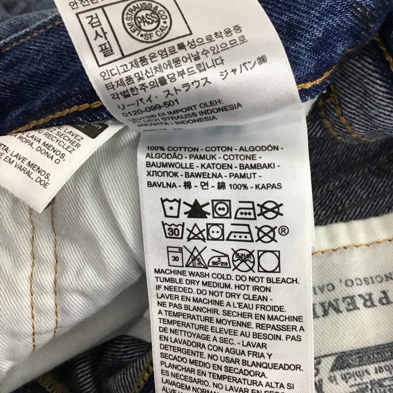 リーバイス Levi s パンツ デニム、ジーンズ 28インチ 総柄 水色 / ライトブルー /  メンズ USED 古着 中古 10121900