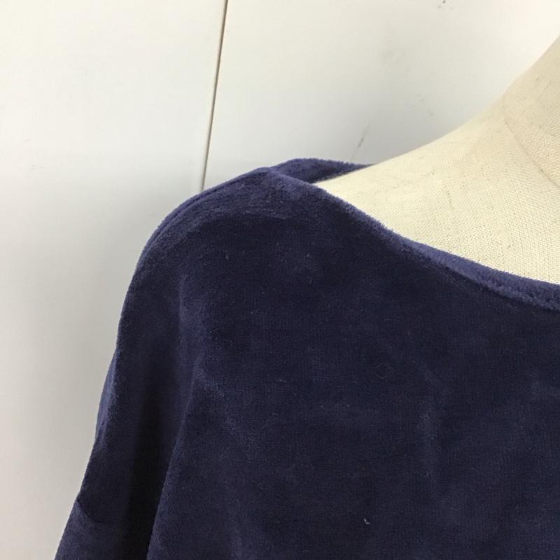 ローリーズファーム LOWRYS FARM カットソー 長袖 M 無地 紺 / ネイビー / レディース USED 古着 中古 10121250