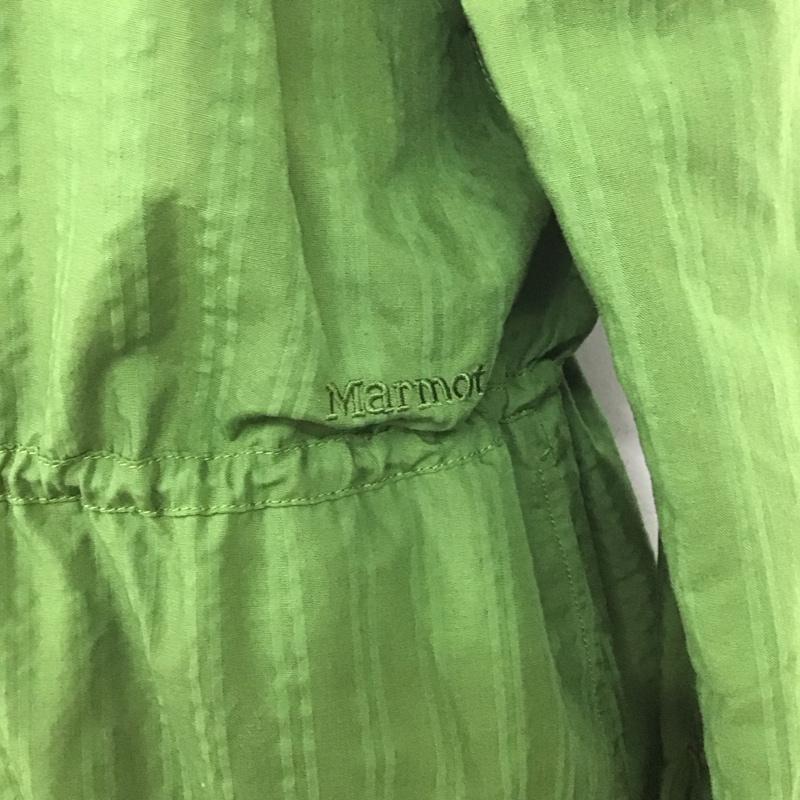 マーモット Marmot ワンピース ロングスカート TOWNJB80YY WSSEERSUCKERSHIRT アウトドアシャツ 四角友里コラボレーション シャツワンピース M ストライプ 緑 / グリーン / レディース USED 古着 中古 10109227