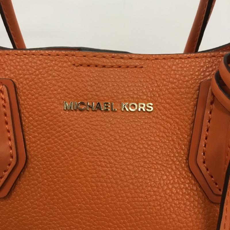 マイケルコース MICHAEL KORS ハンドバッグ ハンドバッグ ショルダーバッグ 2WAY ロゴ、文字 橙 / オレンジ / レディース USED 古着 中古 10133301