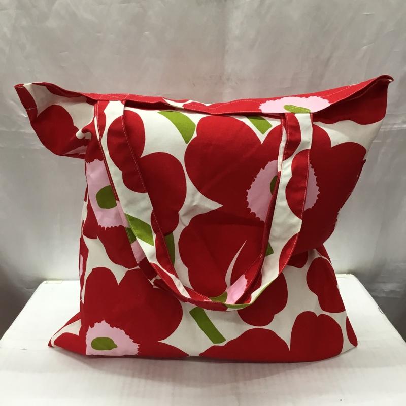 マリメッコ marimekko トートバッグ トートバッグ ウニッコ 総柄 赤 / レッド / レディース USED 古着 中古 10115051