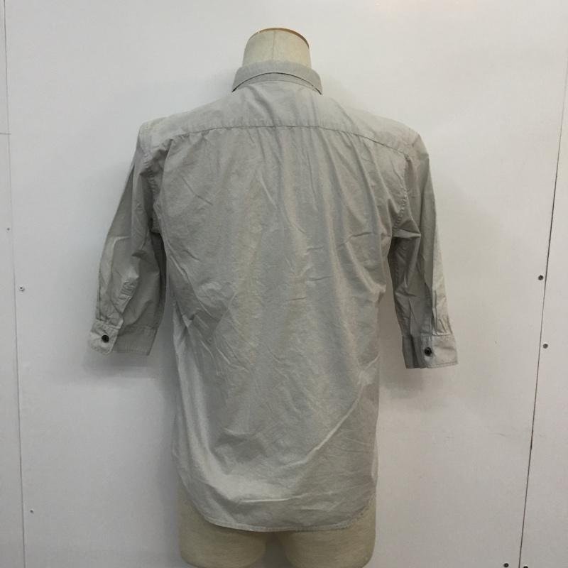 ハレ HARE シャツ、ブラウス 七分袖 S 無地 灰 / グレー / メンズ USED 古着 中古 10046736