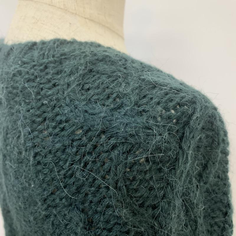 アーバンリサーチ URBAN RESEARCH ニット、セーター 長袖 クルーネック FREE 無地 緑 / グリーン / レディース USED 古着 中古 10041483
