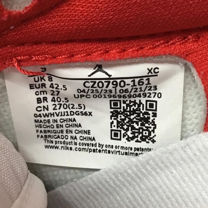 ナイキ NIKE スニーカー スニーカー CZ0790-161 JORDAN BRAND AIR JORDAN 1 RETRO LOW OG 27cm 箱有 27.0cm ロゴ、文字 白 / ホワイト / X 赤 / レッド / メンズ USED 古着 中古 10115565