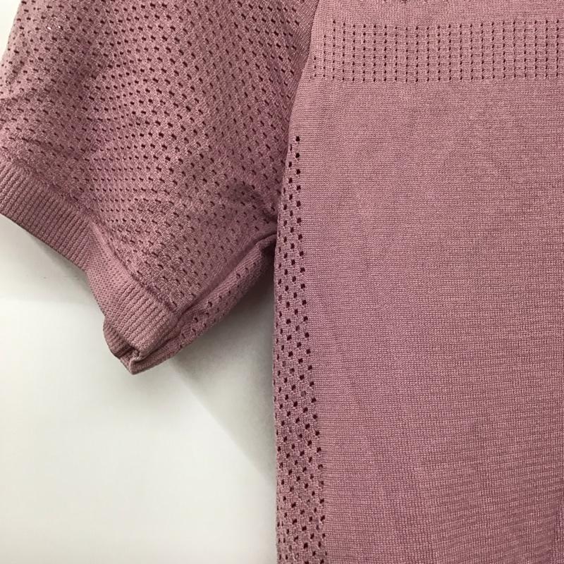 ナイキ NIKE Tシャツ 半袖 AT0579-515 DRI-FIT メッシュ スポーツウェア タグ付き S ワンポイント 桃 / ピンク / レディース USED 古着 中古 10135603