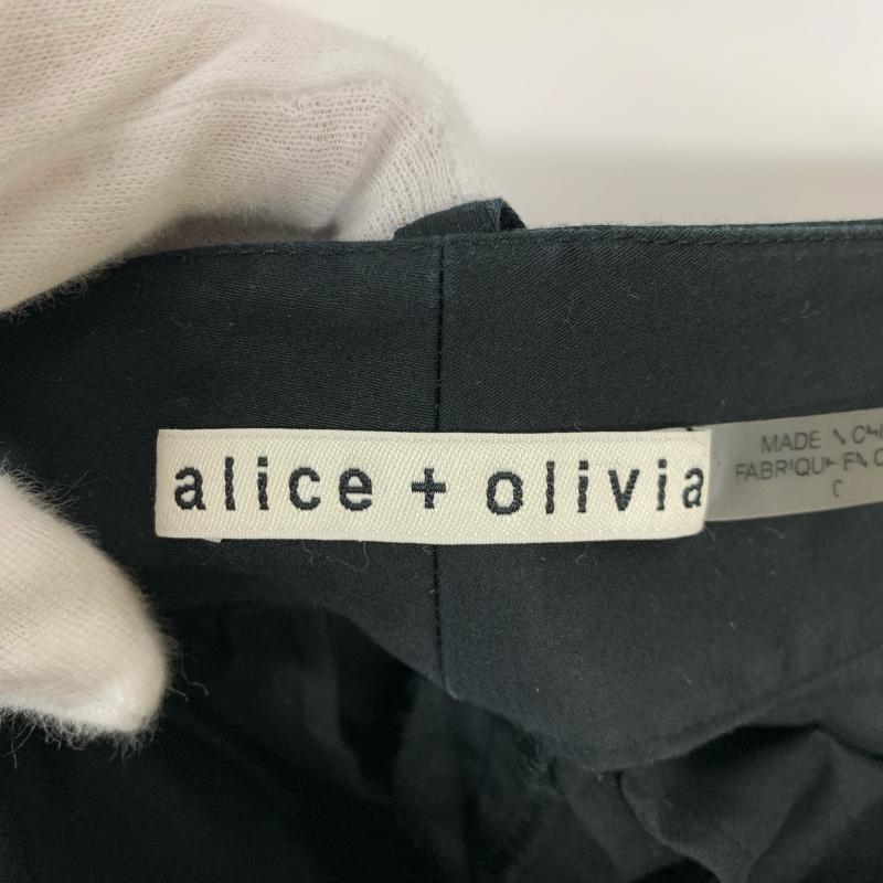 アリス アンド オリビア alice + olivia パンツ ワークパンツ、ペインターパンツ ワイドパンツ 無地 黒 / ブラック / レディース USED 古着 中古 10015870