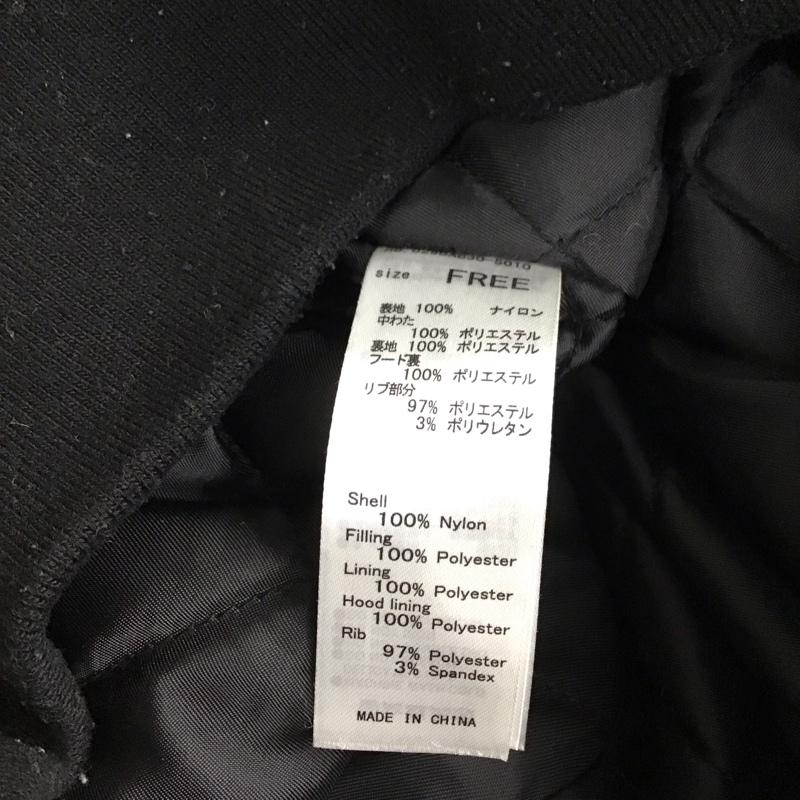 マウジー MOUSSY ジャケット、上着 ジャンパー、ブルゾン 029BAG30-5010 フード付きブルゾン FREE 無地 黒 / ブラック / レディース USED 古着 中古 10116216