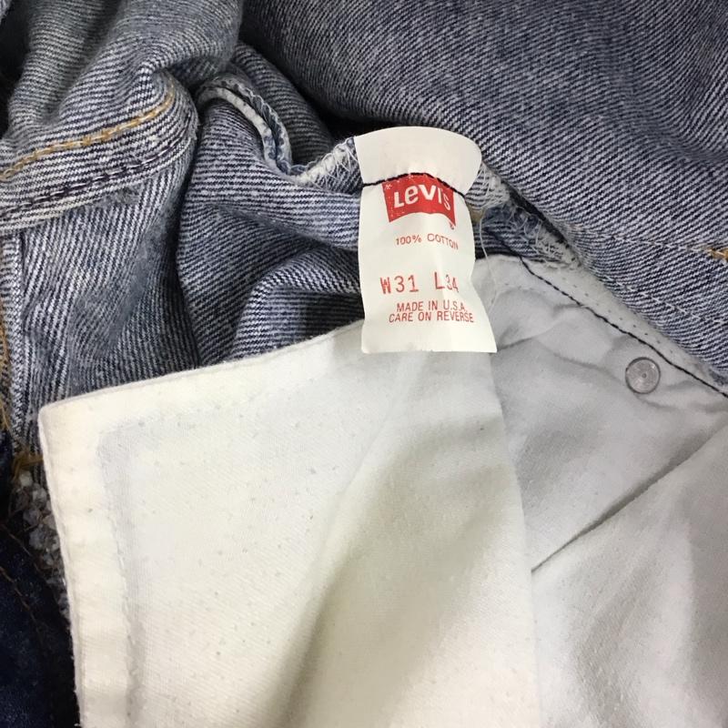 リーバイストラウスアンドコー Levi Strauss & co. パンツ デニム、ジーンズ デニムパンツ ストレートパンツ ワイドパンツ カジュアルパンツ 31インチ 無地 インディゴ / インディゴ /  メンズ USED 古着 中古 10124028