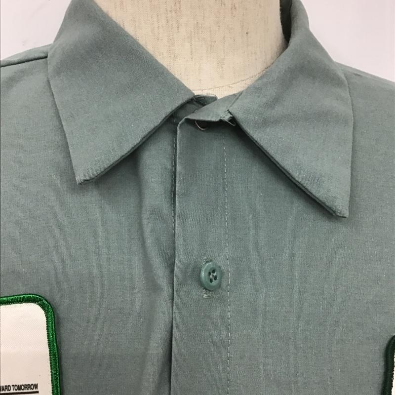 古着 USED シャツ、ブラウス 半袖 半袖シャツ カラーシャツ 半袖カットソー ボーリングシャツ 古着 XL ロゴ、文字 カーキ / カーキ / メンズ USED 古着 中古 10106208