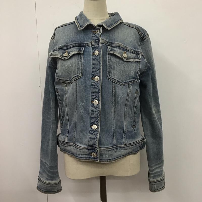 ザラ ZARA ジャケット、上着 ジャケット、ブレザー 4979 022 406 デニムジャケット S ダメージ加工 青 / ブルー / レディース USED 古着 中古 10109698