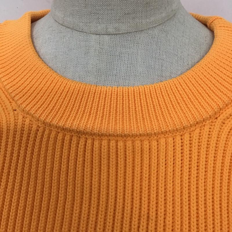 マウジー MOUSSY ニット、セーター 長袖 010GAS70-6100 OVERSIZED KNIT FREE 無地 橙 / オレンジ / レディース USED 古着 中古 10123217