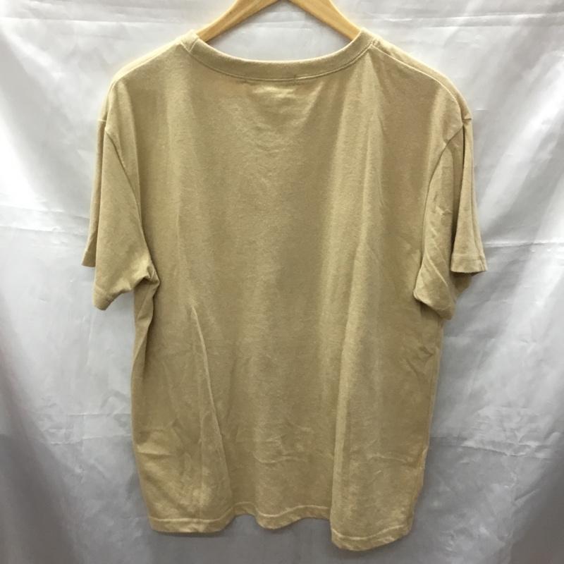 ユーエスポロアッスン U.S.POLO ASSN. Tシャツ 半袖 半袖カットソー プリントTシャツ クルーネックカットソー FREE ロゴ、文字 ベージュ / ベージュ / レディース USED 古着 中古 10113327