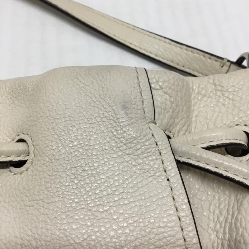 コーチ COACH ショルダーバッグ ショルダーバッグ F57543 巾着 ロゴ、文字 アイボリー / アイボリー / レディース USED 古着 中古 10122293