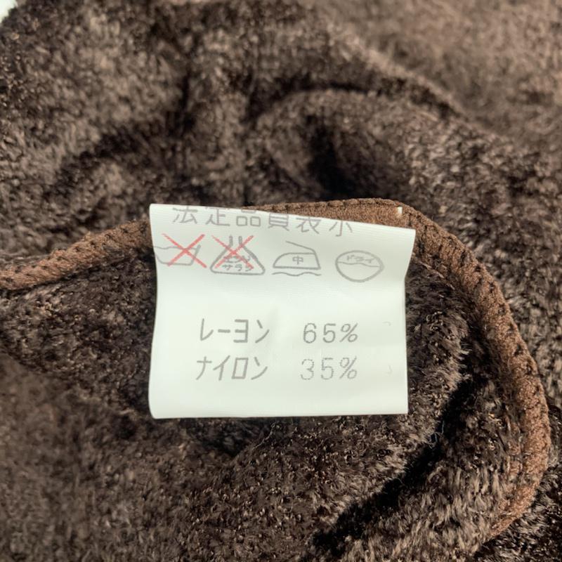 ルシェルブルー LE CIEL BLEU ニット、セーター 半袖 38 無地 茶 / ブラウン / レディース USED 古着 中古 10042720