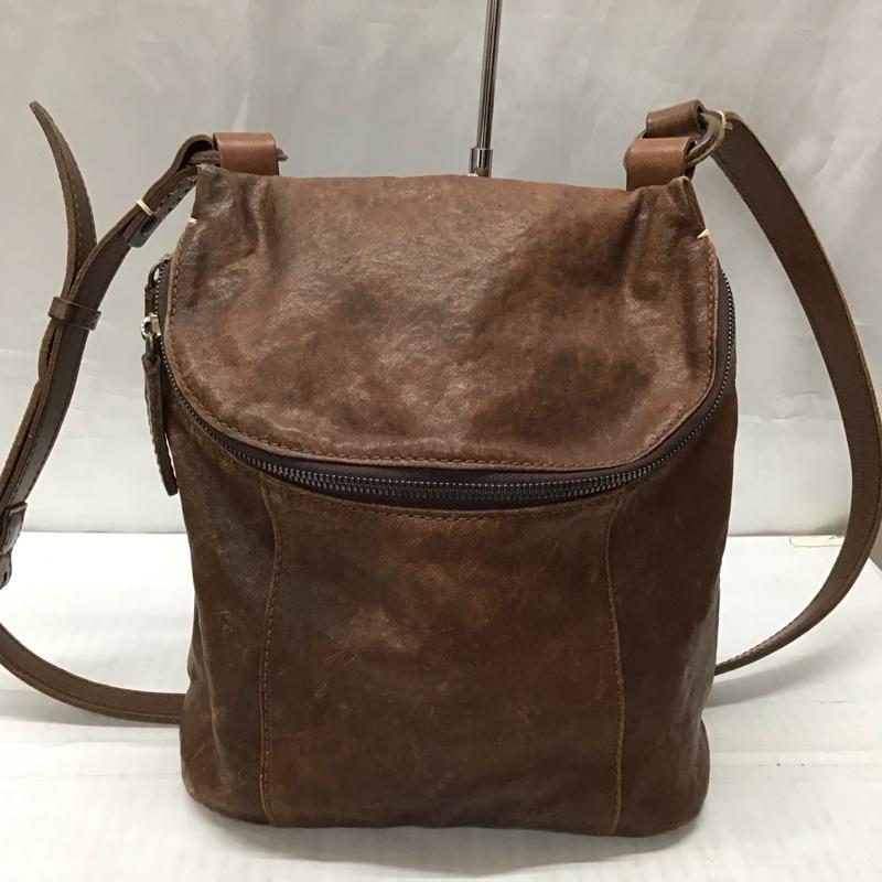 ゲンテン genten ショルダーバッグ ショルダーバッグ レザー 無地 茶 / ブラウン / レディース USED 古着 中古 10115446