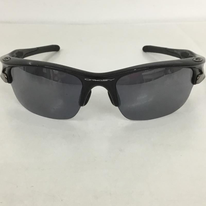 オークリー OAKLEY めがね・サングラス サングラス OO9162-01 FAST JACKET スポーツサングラス 箱有 ミラーレンズ ロゴ、文字 黒 / ブラック / メンズ USED 古着 中古 10126897