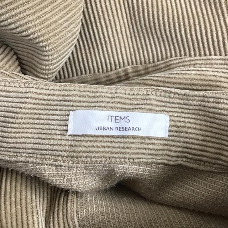 アイテムズ アーバンリサーチ ITEMS URBAN RESEARCH シャツ、ブラウス 長袖 IT16-23B001 コーデュロイ ビッグシャツ ノーカラー FREE 無地 ベージュ / ベージュ / レディース USED 古着 中古 10109417