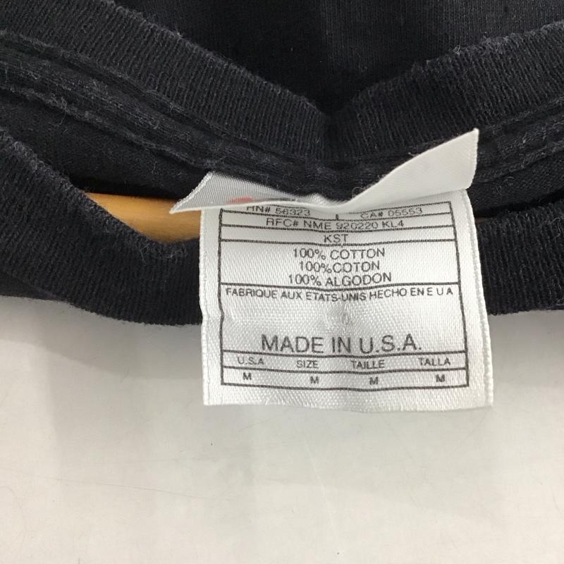 ナイキ NIKE Tシャツ 半袖 半袖カットソー プリントTシャツ クルーネックカットソー M ロゴ、文字 黒 / ブラック / メンズ USED 古着 中古 10142632