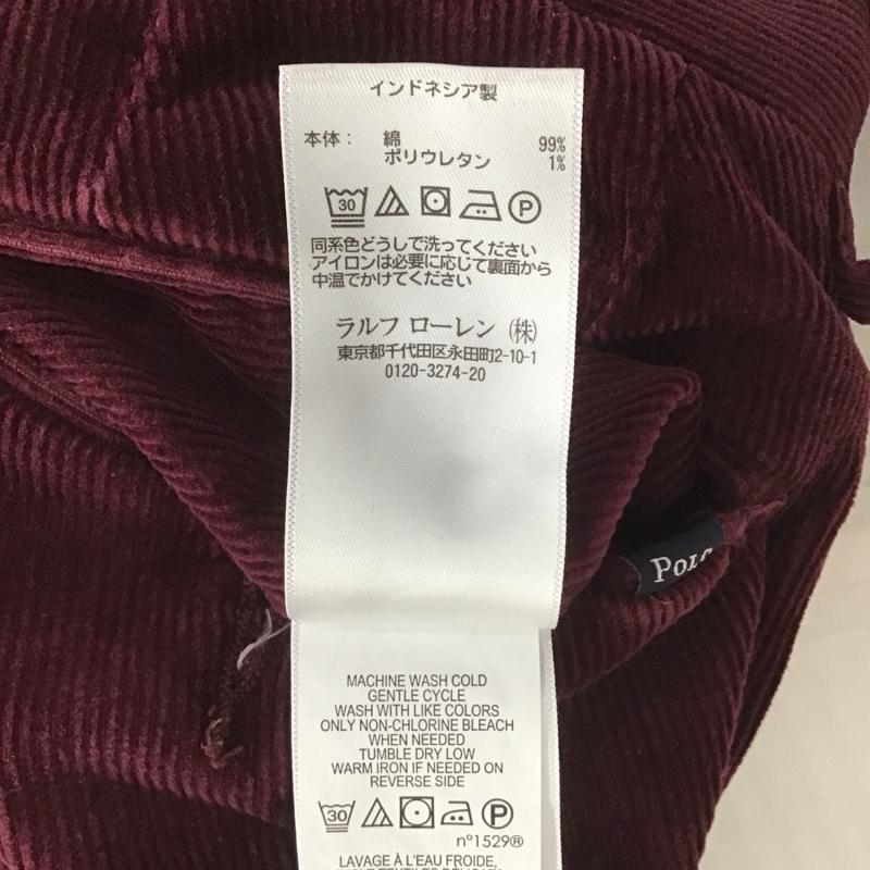ポロラルフローレン POLO RALPH LAUREN ボトムス ボトムス コーデュロイ 34インチ 無地 えんじ / ワインレッド / メンズ USED 古着 中古 10108067