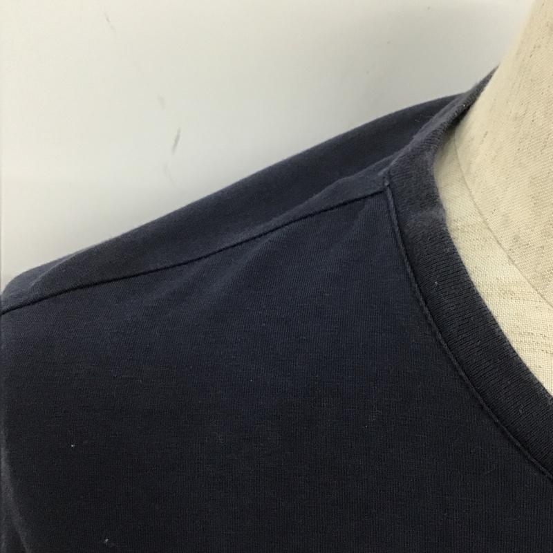 アルマーニエクスチェンジ A/X ARMANIEXCHANGE カットソー 長袖 3gztvf z8m9z 長袖カットソー プリントTシャツ クルーネックカットソー XL ロゴ、文字 紺 / ネイビー / メンズ USED 古着 中古 10106236