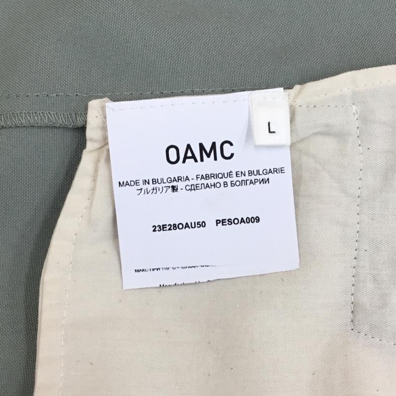 オーエーエムシー OAMC パンツ ワークパンツ、ペインターパンツ OAMC ドローコードクロップドパンツ 23E28OAU50 L 無地 薄緑 / ライトグリーン /  メンズ USED 古着 中古 10124745