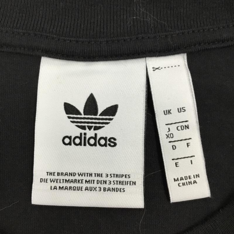 アディダス adidas Tシャツ 半袖 gk5906 Tシャツ 半袖カットソー クルーネックカットソー スポーツウェア ロゴ、文字 黒 / ブラック / メンズ USED 古着 中古 10106499
