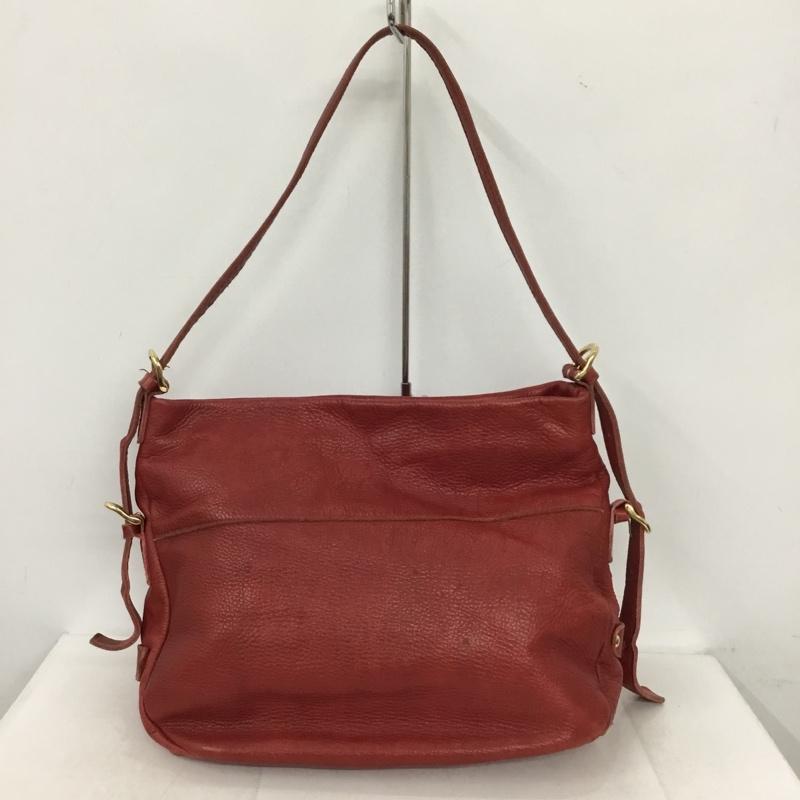 ジェイプレス J.PRESS トートバッグ トートバッグ レザーバッグ 牛革 無地 赤 / レッド / レディース USED 古着 中古 10135526
