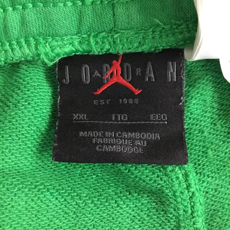 エアジョーダン AIR JORDAN パンツ ショートパンツ dx9667-310 EssentialsFleeceShorts ショートパンツ スポーツウェア XXL ロゴ、文字 緑 / グリーン / メンズ USED 古着 中古 10120785