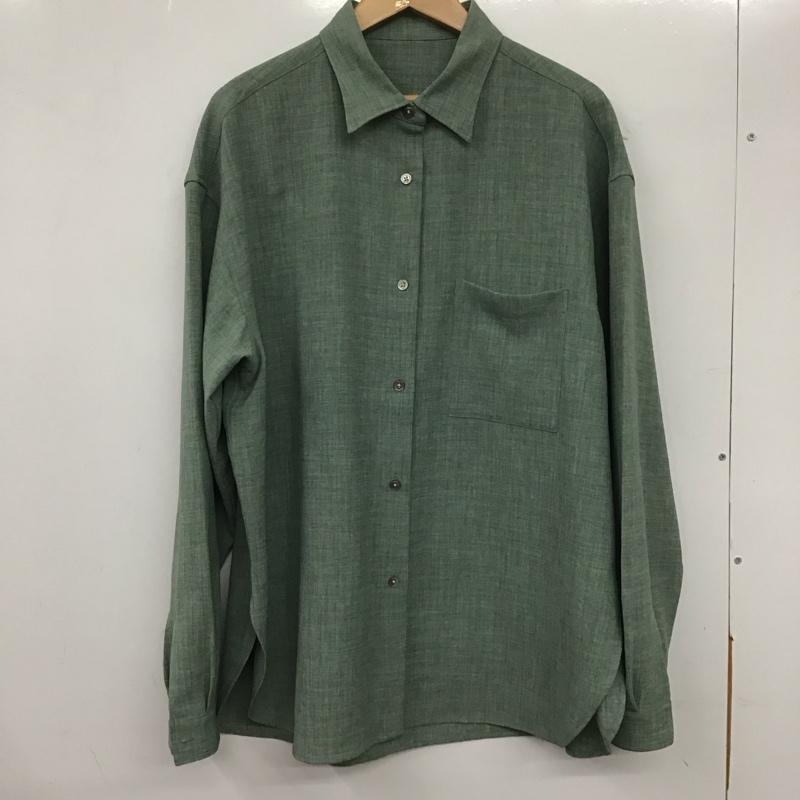 ジーナシス JEANASIS シャツ、ブラウス 長袖 FREE 無地 薄緑 / ライトグリーン / レディース USED 古着 中古 10134655