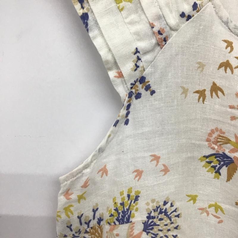 ザラベーシック ZARA BASIC ワンピース ミニスカート M 総柄 白 / ホワイト / レディース USED 古着 中古 10134595
