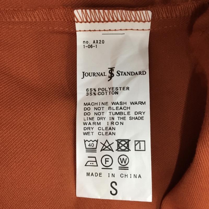 ジャーナルスタンダード JOURNAL STANDARD シャツ、ブラウス 長袖 長袖シャツ ノーカラーシャツ ポケットシャツ 長袖カットソー S 無地 橙 / オレンジ / メンズ USED 古着 中古 10118626