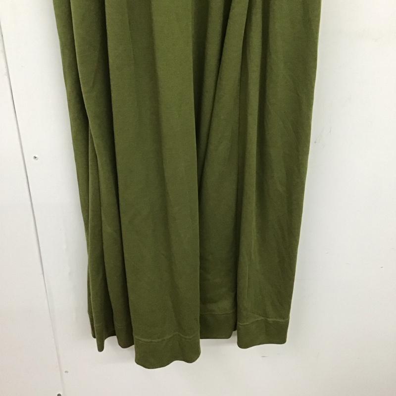 ケービーエフ KBF ワンピース ロングスカート ノースリーブワンピース ロングスカート フレアスカート 無地 カーキ / カーキ / レディース USED 古着 中古 10135190