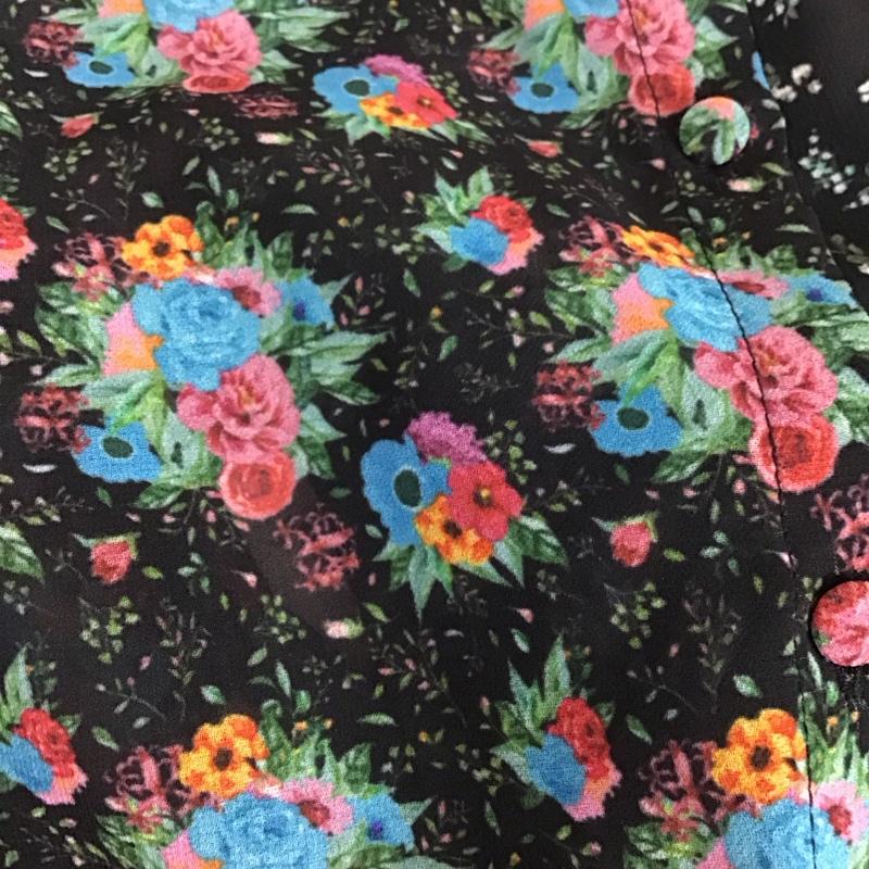 ジュエティ jouetie ワンピース ロングスカート 081740301401-03 膝下丈 シャツワンピース 長袖 M 花柄 マルチカラー / マルチカラー / レディース USED 古着 中古 10143938