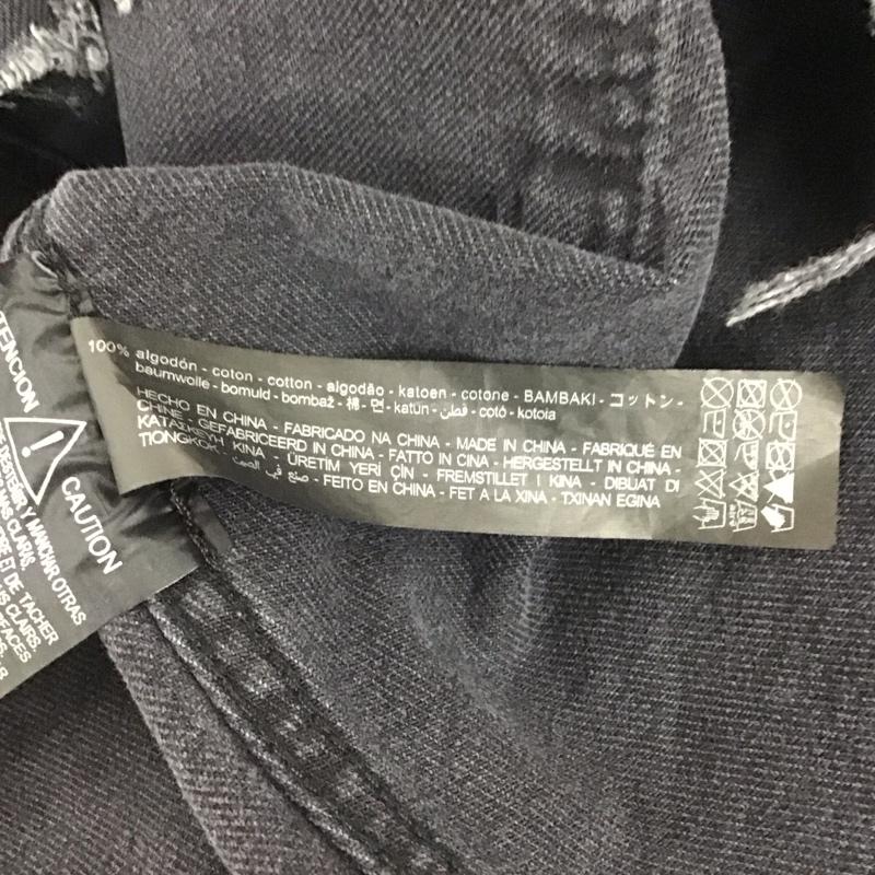 ザラ ZARA ジャケット、上着 ジャケット、ブレザー デニムジャケット M 無地 黒 / ブラック / レディース USED 古着 中古 10126565