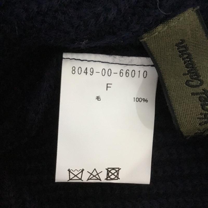 ナイジェルケーボン Nigel Cabourn 帽子 ニット帽 8049-00-660101 ビーニー ウール ロゴ、文字 紺 / ネイビー / メンズ USED 古着 中古 10140810