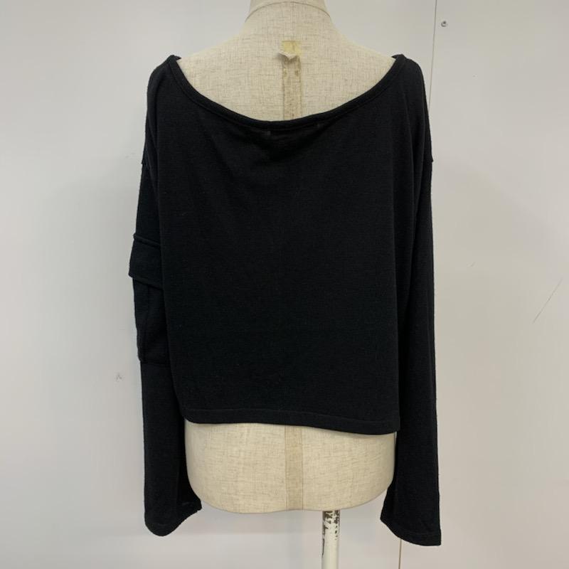 リエンダ rienda カットソー 長袖 FREE 無地 黒 / ブラック /  レディース USED 古着 中古 10041038