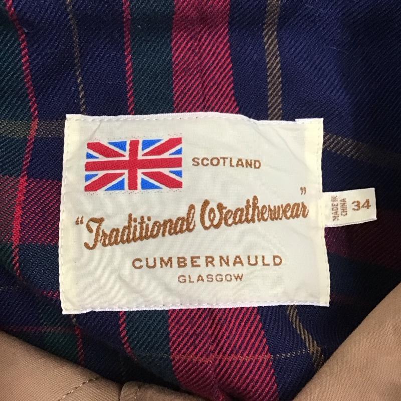 トラディショナルウェザーウェア Traditional Weatherwear ジャケット、上着 ジャケット、ブレザー ロングジャケット フード付きジャケット ロングコート カジュアルジャケット 34 無地 ベージュ / ベージュ / レディース USED 古着 中古 10114853