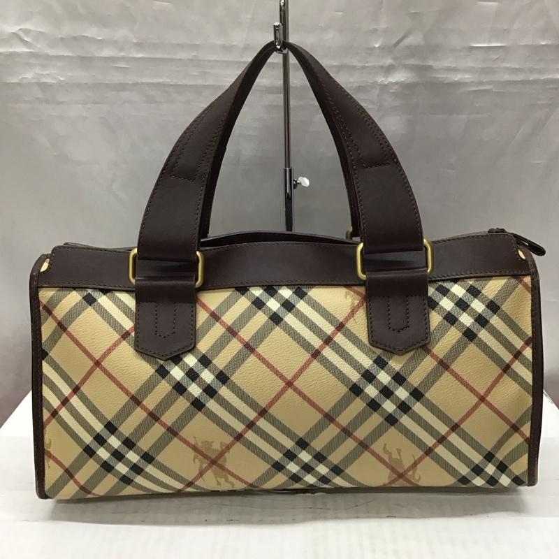バーバリーロンドン Burberry London ハンドバッグ ハンドバッグ チェック ベージュ / ベージュ / X 茶 / ブラウン / レディース USED 古着 中古 10113042