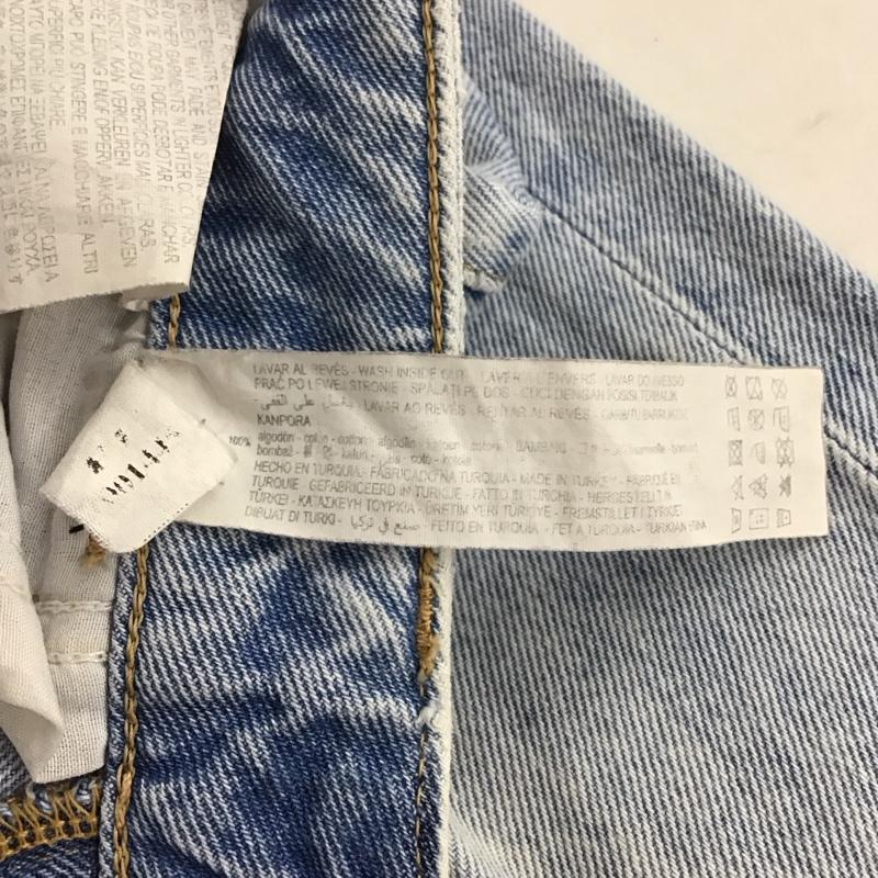 ザラ ZARA パンツ デニム、ジーンズ 36 無地 水色 / ライトブルー / レディース USED 古着 中古 10133637