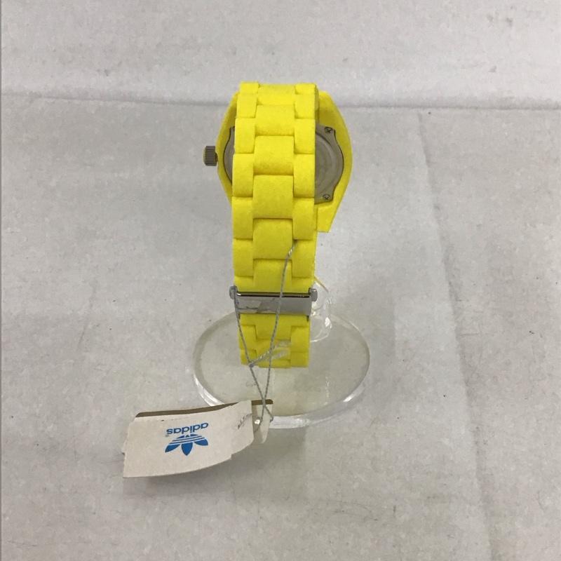 アディダス adidas 腕時計 アナログ(クォーツ式) ADH6179 箱有 ワンポイント 黄 / イエロー / メンズ USED 古着 中古 10134489