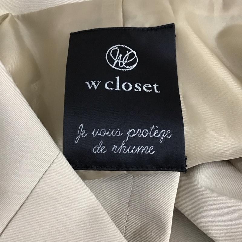 ダブルクローゼット w closet ベスト ベスト 343251 FREE 無地 ベージュ / ベージュ / レディース USED 古着 中古 10117710