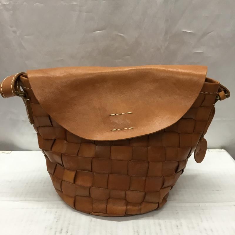 ニコアンド niko and... ショルダーバッグ ショルダーバッグ メッシュ 編み込み レザー 無地 茶 / ブラウン / レディース USED 古着 中古 10106886