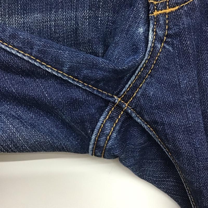 エンポリオアルマーニ EMPORIO ARMANI パンツ デニム、ジーンズ デニムパンツ スリムパンツ カジュアルパンツ 31インチ 無地 インディゴ / インディゴ / メンズ USED 古着 中古 10136200
