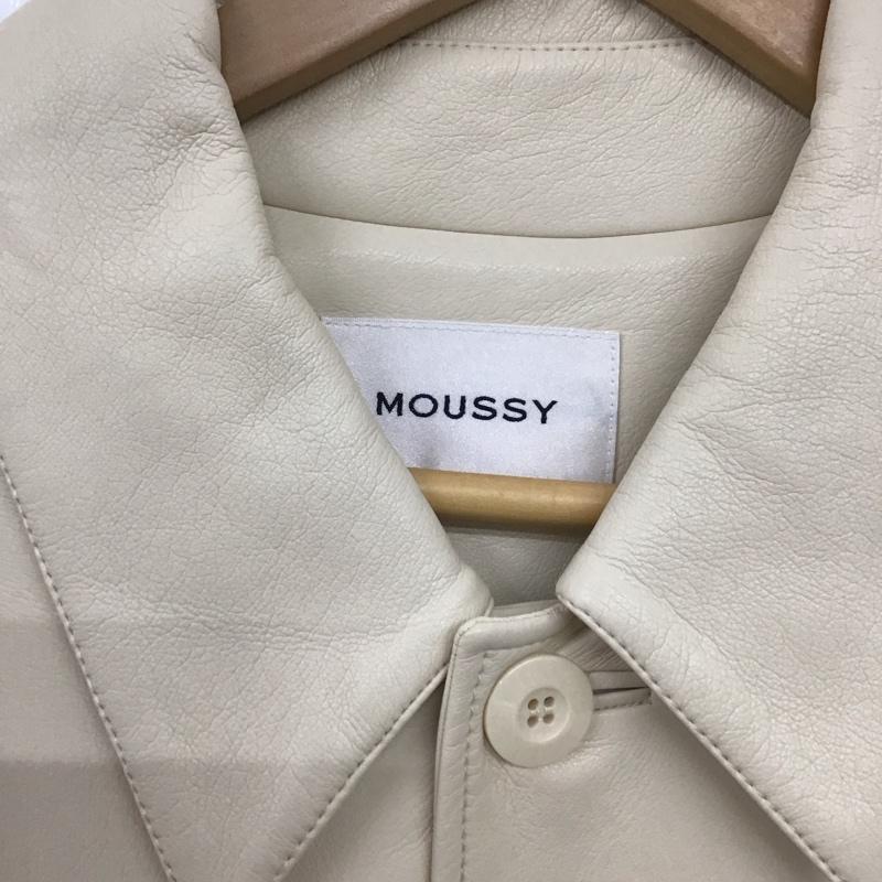 マウジー MOUSSY コート コート一般 010DAG30-7100 20AW LEATHERBALCOLLARCOAT ロングコート 1 無地 ベージュ / ベージュ / レディース USED 古着 中古 10136024