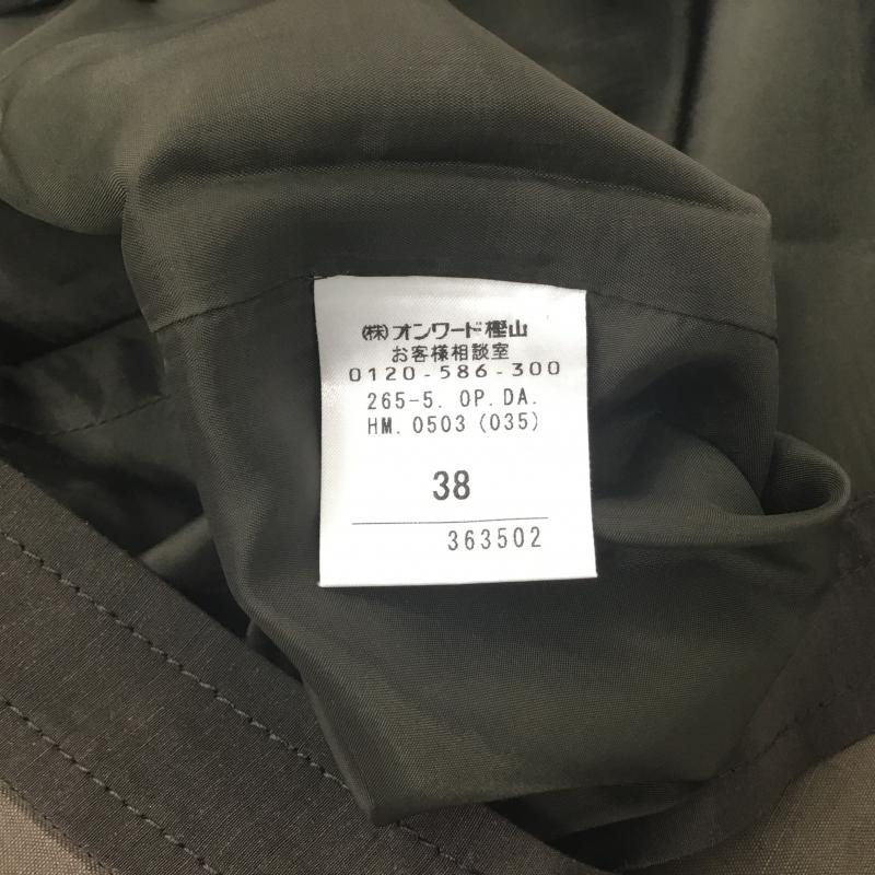 ディジア Disia ワンピース ひざ丈スカート 38 無地 茶 / ブラウン / レディース USED 古着 中古 10000728