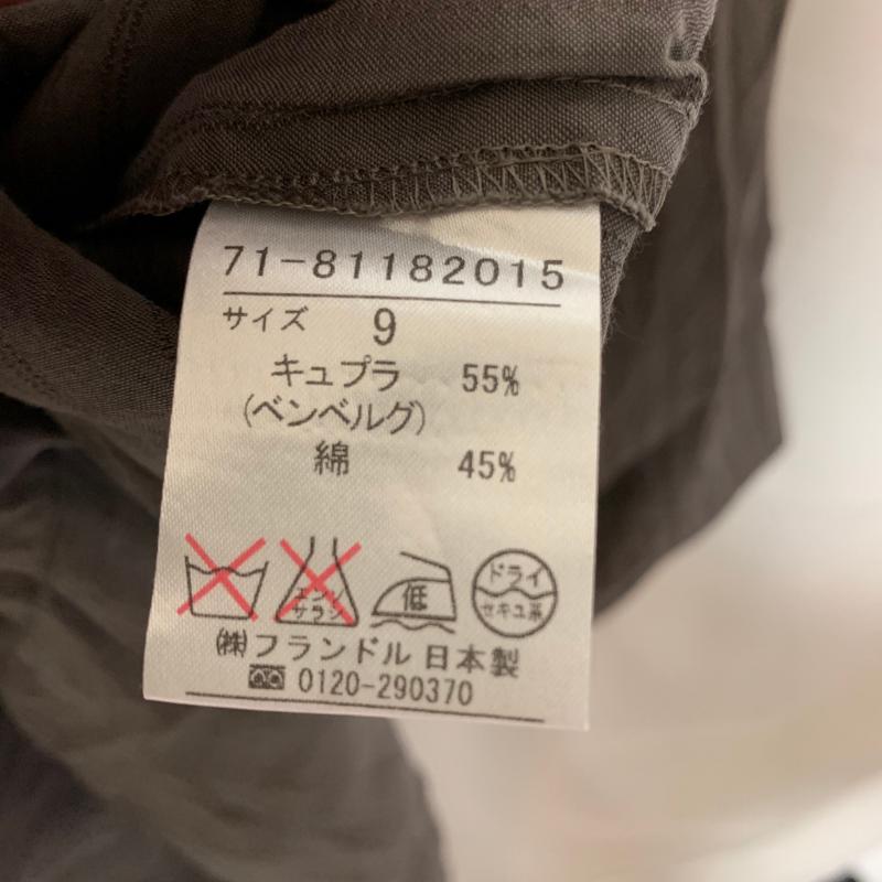 イネド INED シャツ、ブラウス 七分袖 ストライプ 茶 / ブラウン / レディース USED 古着 中古 10001363