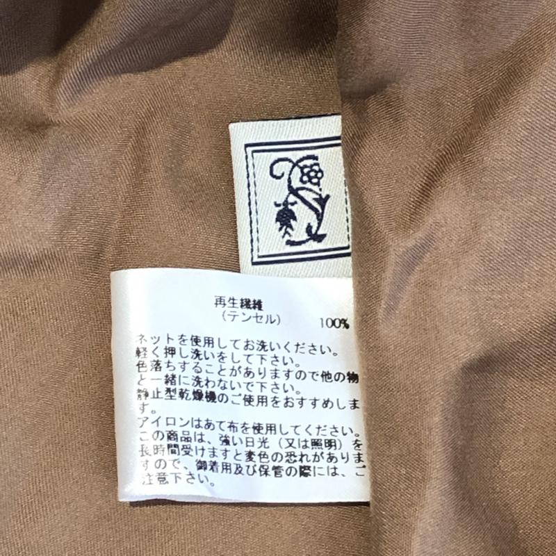 シードレイク Seadrake シャツ、ブラウス 長袖 40 無地 茶 / ブラウン / レディース USED 古着 中古 10003079
